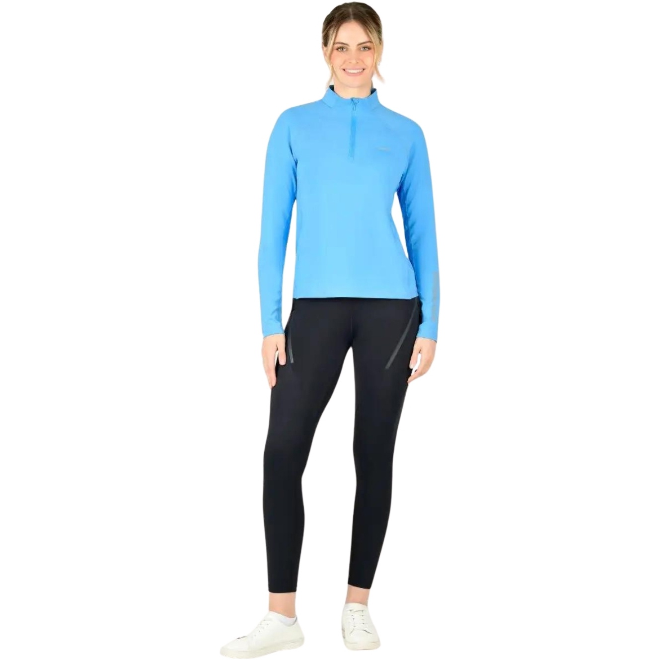 Weatherbeeta Femmes Prime Manche Longue Top 1019062 - Coastal Blue
